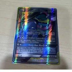 Pokemon TCG Muk & Alolan Muk GX SM-Unbroken Bonds Full Art Ultra Rare 196/214 2… - Image 1