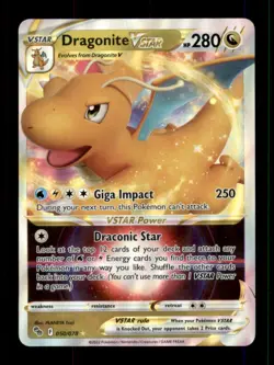 Dragonite VSTAR 050/078 Ultra Rare Pokemon Go Light Play - Image 1