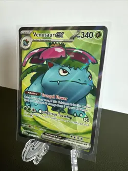 Pokemon TCG Venusaur EX Full Art Scarlet & Violet Holo Ultra Rare Card 182/165 - Image 2