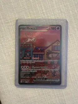 Mew EX 053 Scarlet & Violet Promo Holo Pokemon TCG Card LP-NM Condition - Image 1