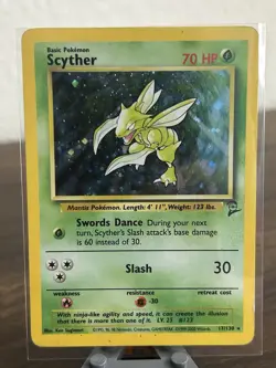 Scyther 017/130 Base Set 2 Holo Rare English 70HP Pokemon TCG - Image 1