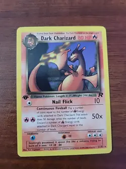 Pokemon Dark Charizard 1st Edition Non-holo Excellent 21/82 NM Evolution Set - Image 2