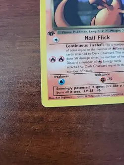 Pokemon Dark Charizard 1st Edition Non-holo Excellent 21/82 NM Evolution Set - Image 3