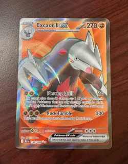 Excadrill ex 160/086 Full Art Pokemon White Flare Black Bolt - NM - Image 1