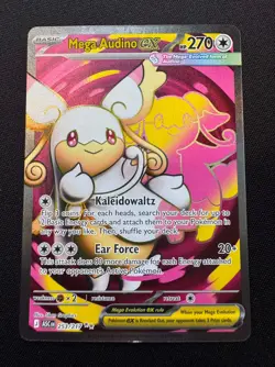 Pokemon TCG Mega Audino EX 253/217 ASC Ascended Heroes Full Art Card - NM - Image 1
