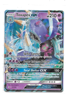Toxapex GX 57/145 Ultra Rare Guardians Rising Pokemon Card - Image 1
