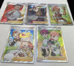 Pokemon TCG Full Art Trainers Lot Of 5 Cards Sidney, Rose Llima, Gym Trainer, BN - Image 3