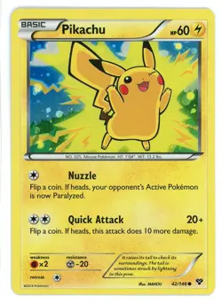 Pikachu Holo 42/146 Lego Movie Promo Pokemon Card - Image 1