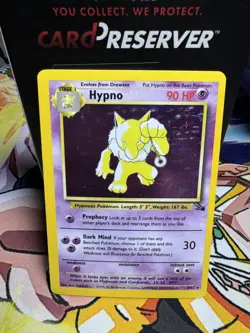 Hypno 8/62 Fossil Set Holo Rare Vintage 1999 Pokemon Card - Image 1