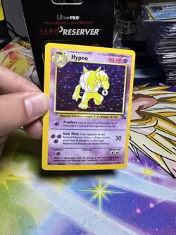 Hypno 8/62 Fossil Set Holo Rare Vintage 1999 Pokemon Card - Image 2