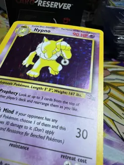 Hypno 8/62 Fossil Set Holo Rare Vintage 1999 Pokemon Card - Image 4