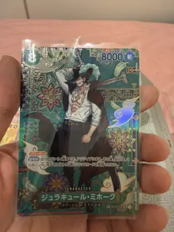 Mihawk OP12-030 SR Manga Alt Art The Azure Sea's Seven ONE PIECE Card Japanese - Image 1