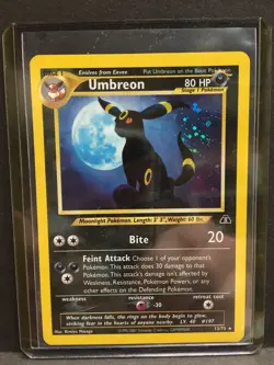 Pokemon Umbreon Holo Rare TCG Card Neo Discovery 13/75 LP - Image 1