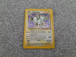 Pokemon TCG Trading Card Game Fossil Magneton Holo 11/62 - Image 1