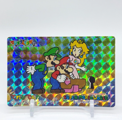 Mario & Luigi & Princess Peach SuperMario World Card Holo BANPRESTO Nintendo - Image 1