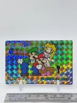 Mario & Luigi & Princess Peach SuperMario World Card Holo BANPRESTO Nintendo - Image 2