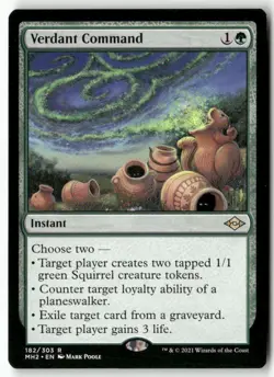 Verdant Command 182 Rare Modern Horizons 2 Magic: The Gathering Near Mint - Image 1