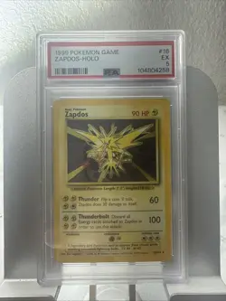 ZAPDOS Fossil Set Unlimited 1999 HOLO (15/62) Pokemon Card PSA 5 Excellent - Image 1