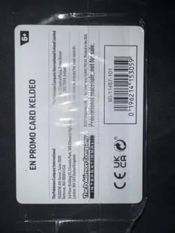 Pokemon TCG Keldeo 019/086 Chaos Rising STAMPED Sealed Promo - Image 2