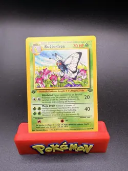 [LP+/NM] 1999 Pokemon Jungle Butterfree 1st Edition #33/64 Uncommon - Image 1