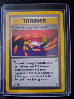 1999 pokemon base set 1st edition super energy removal - Image 1