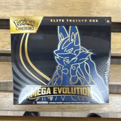 Pokemon TCG Mega Evolution Elite Trainer Box Lucario English 2025 Sealed - Image 1
