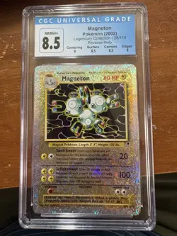 2002 Pokemon Legendary Collection #28 Magneton Reverse Holo Foil CGC 8.5 NM-MT+ - Image 1