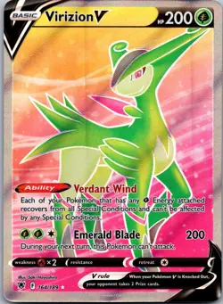Virizion V Full Art 164/189 - SWSH10: Astral Radiance Ultra Rare Pokemon TCG NM - Image 1