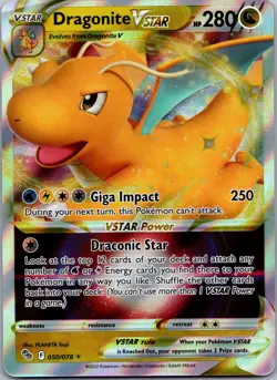 Dragonite VSTAR 050/078 - Pokemon GO Pokemon TCG NM - Image 1