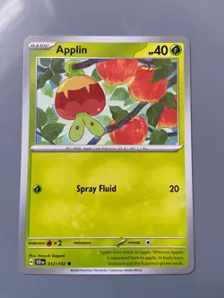Applin - Stellar Crown - 012/142 - Regular Common - Pokemon - Image 1