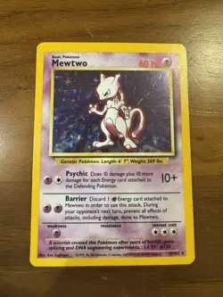 Mewtwo 10/102 Base Set - Holo Rare - Image 1
