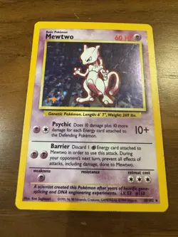 Mewtwo 10/102 Base Set - Holo Rare - Image 2