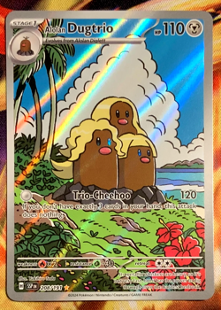 Pokemon ALOLAN DUGTRIO 208/191 S&V SURGING SPARKS ILLUSTRATION RARE - Image 1