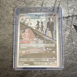 Pokemon TCG Team Rocket's Dugtrio Full Art Holo Rare 239/217 100 HP 2024 English - Image 1