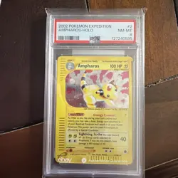 2002 Pokemon Expedition #2 Ampharos Holo PSA 8 NM-MT - Image 2