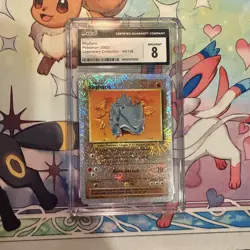 Pokemon TCG Rhyhorn 90/110 Legendary Collection Reverse Holo CGC 8 - Image 1