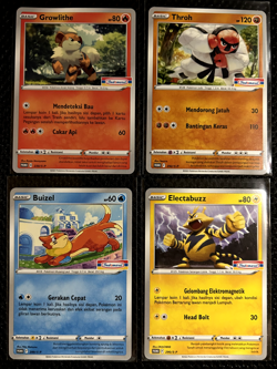 2021-2022 Pokemon Indonesian Indomaret Promos - 4 NM/M card lot - Image 1