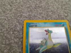 Pokemon TCG Trading Card Game Fossil Lapras Holo 10/62 - Image 2