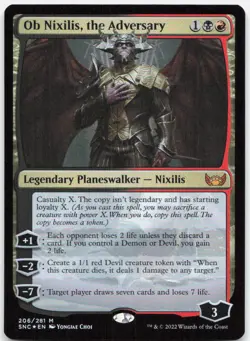Ob Nixilis, the Adversary *Foil* SNC 206 NM-LP - Image 1