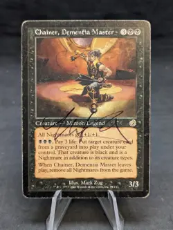 Chainer, Dementia Master | MTG Magic Torment | Artist Signed | HP - Image 1