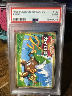 1998-99 POKEMON TOPSUN VS 127 PINSIR PSA 9 - Image 1