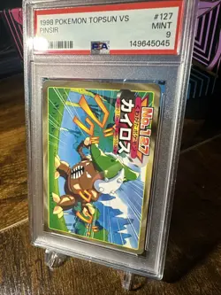 1998-99 POKEMON TOPSUN VS 127 PINSIR PSA 9 - Image 2