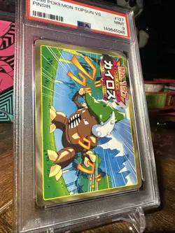 1998-99 POKEMON TOPSUN VS 127 PINSIR PSA 9 - Image 3