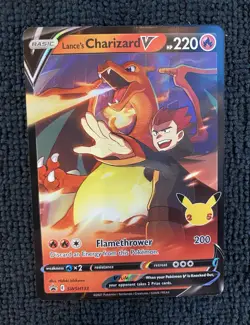 Pokemon TCG Lance's Charizard V SWSH133 Sword & Shield Promo Holo EN NM - Image 1