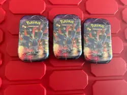 MEGA Evolution Mini Tin Latios Art Lot x3 - Sealed - Pokemon TCG Lot - Image 1