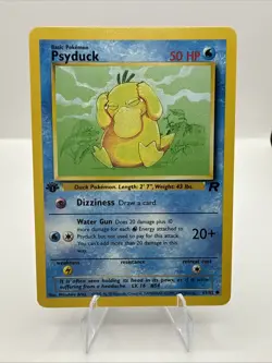 Pokemon 1st Edition Psyduck 65/82 Pokemon Team Rocket WOTC 2000 NM/MT Rare Vtg - Image 1