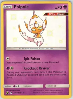 Poipole SV19/SV94 Rare Shiny Hidden Fates Shiny Vault Pokemon NM - Image 1