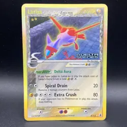 Latias 8/113 EX Delta Species Stamped Reverse Holo Rare Pokemon - MP - Image 1