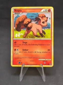 Vulpix | Pokemon TCG | Heartgold & Soulsilver | Misprint | LP | A - Image 1