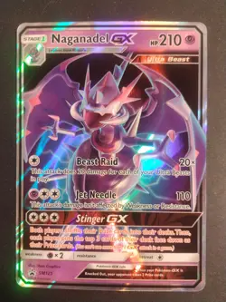 Pokemon TCG Naganadel GX SM125 Sun and Moon Black Star Promo NM - Image 1